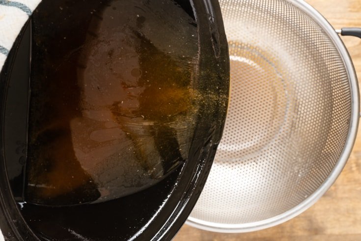 Chicken bone broth step 7 