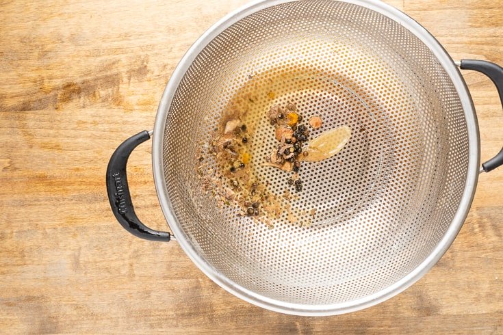 Chicken bone broth step 8 